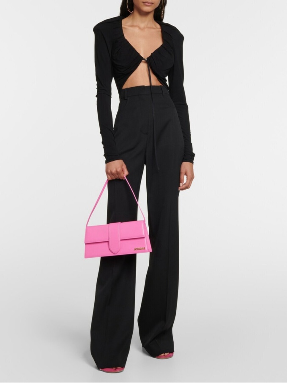 Jacquemus Hot Pink Le bambino long  shoulder bag - Picture 2 of 15